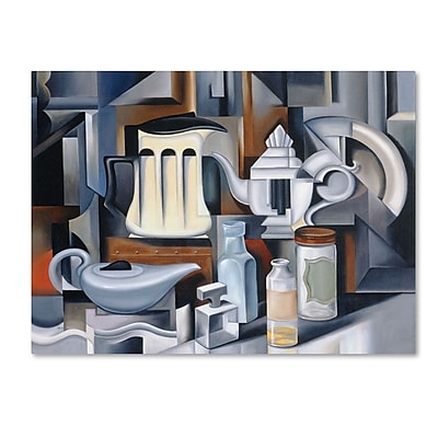 Trademark Fine Art 'Still Life With Teapots' 14" x 19" Canvas Art