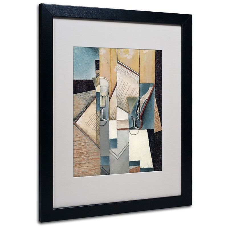 Trademark Fine Art 'The Book' 16" x 20" Black Frame Art image 1