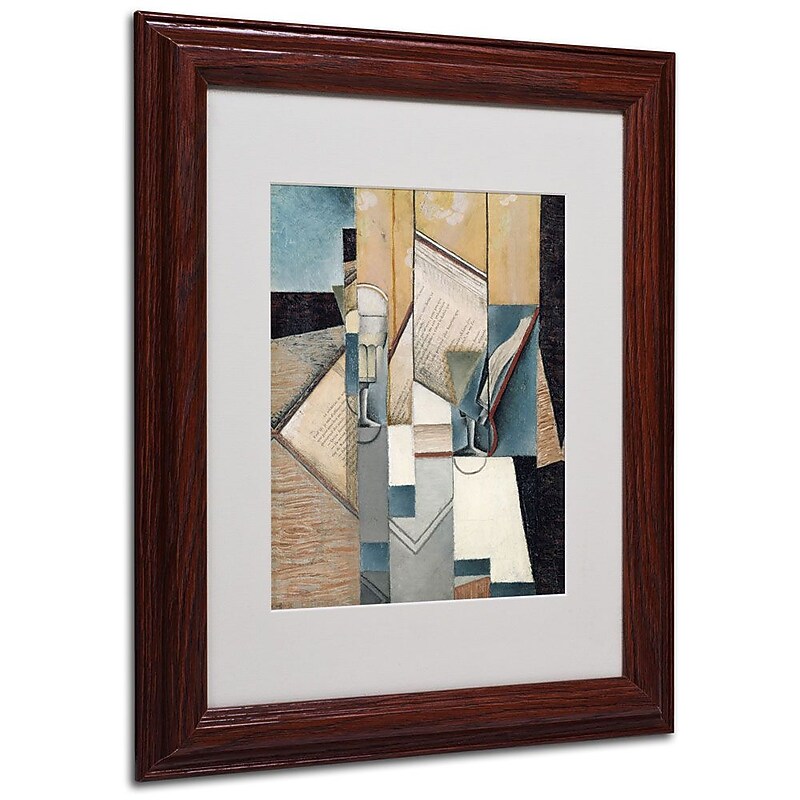 Trademark Fine Art 'The Book' 11" x 14" Wood Frame Art image 1