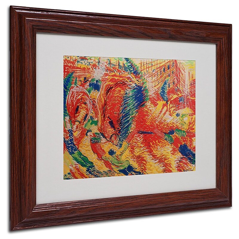 Trademark Fine Art 'The City Rises' 11" x 14" Wood Frame Art image 1