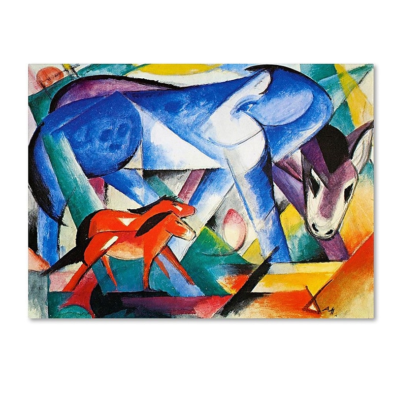Trademark Fine Art 'The First Animals' 35" x 47" Canvas Art image 1