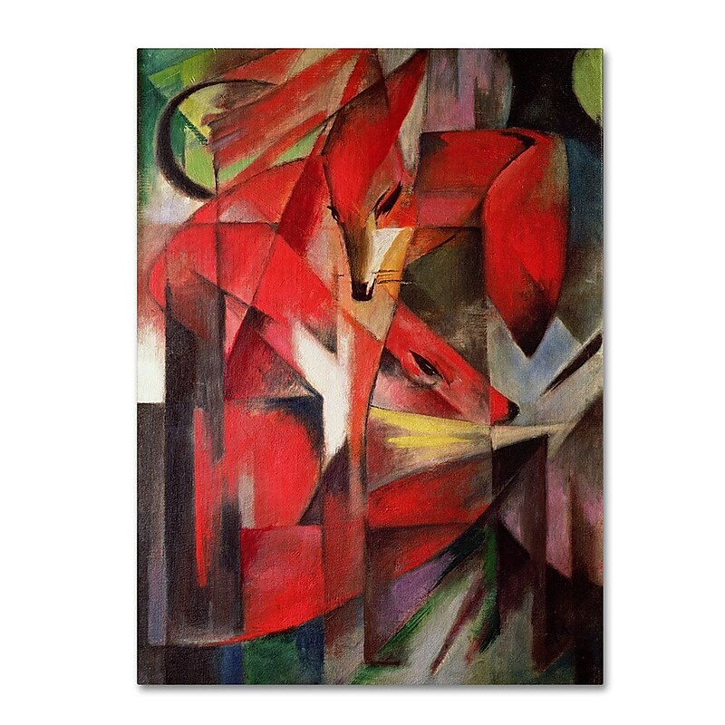 Trademark Fine Art 'The Fox' 14" x 19" Canvas Art image 1
