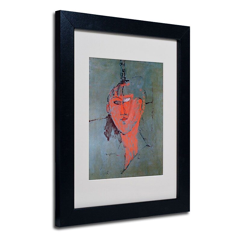 Trademark Fine Art 'The Red Head' 11" x 14" Black Frame Art image 1
