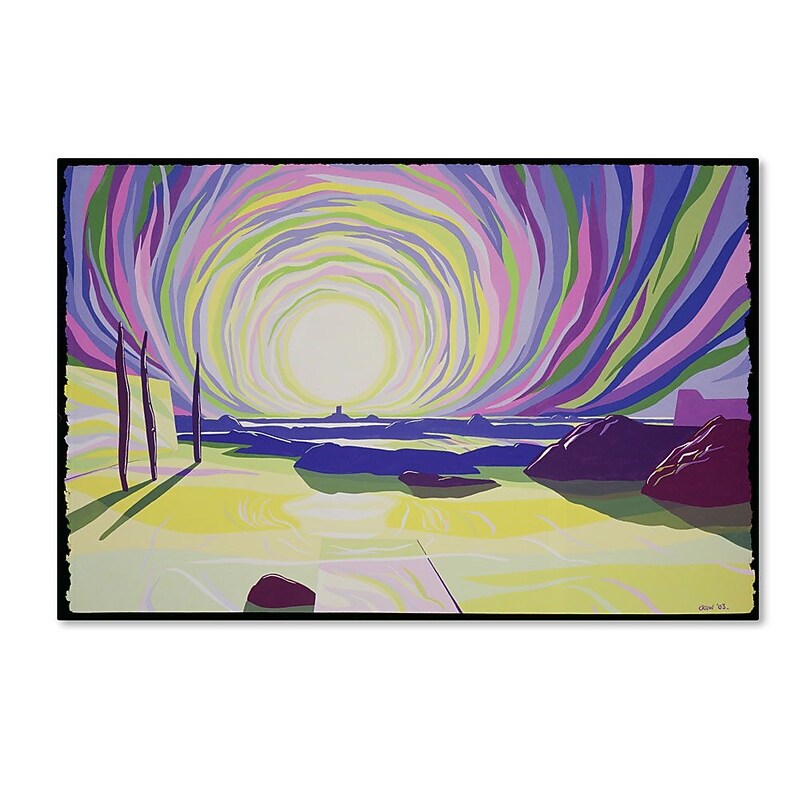 Trademark Fine Art 'Whirling Sunrise, La Rocque' 16" x 24" Canvas Art image 1