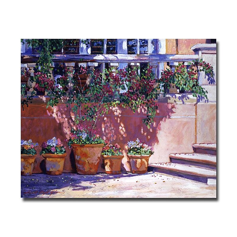 Trademark Fine Art 'Tuscan Plaza' 35" x 47" Canvas Art image 1