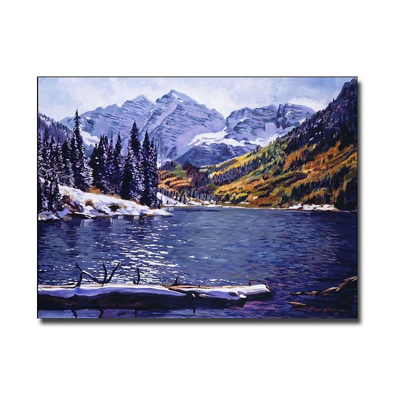 Trademark Fine Art 'Rocky Mountain Solitude' 35" x 47" Canvas Art image 1