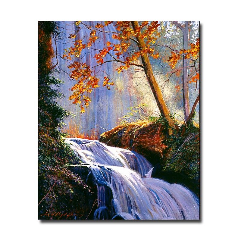 Trademark Fine Art 'Rushing Waters' 26" x 32" Canvas Art image 1