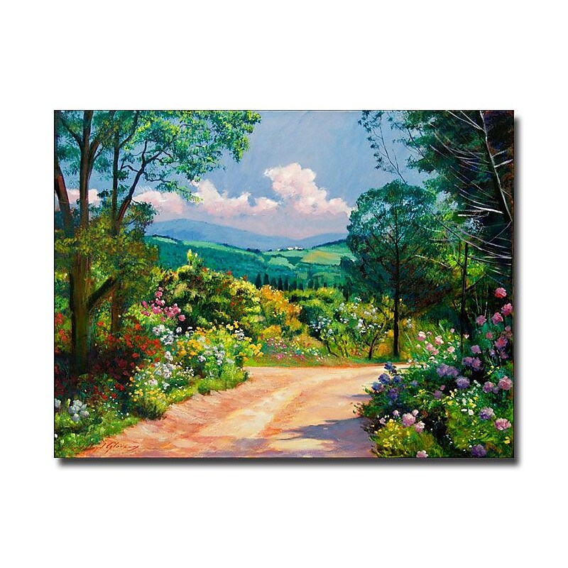 Trademark Fine Art 'The Tuscany Hills' 26" x 32" Canvas Art image 1