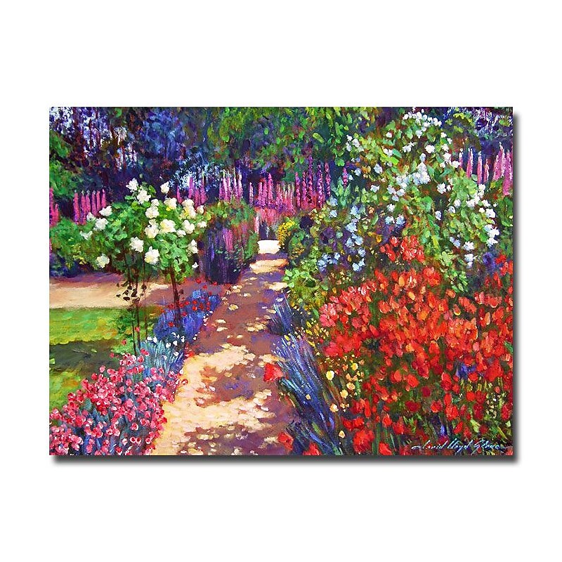 Trademark Fine Art 'Romantic Garden Walk' 18" x 24" Canvas Art image 1