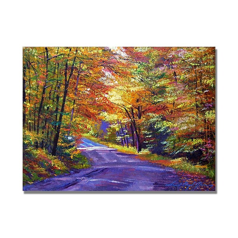 Trademark Fine Art 'New England Road' 18" x 24" Canvas Art image 1