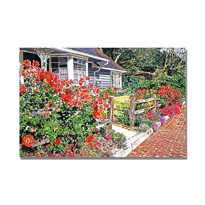 Trademark Fine Art 'Road Ranch House' 30" x 47" Canvas Art image 1