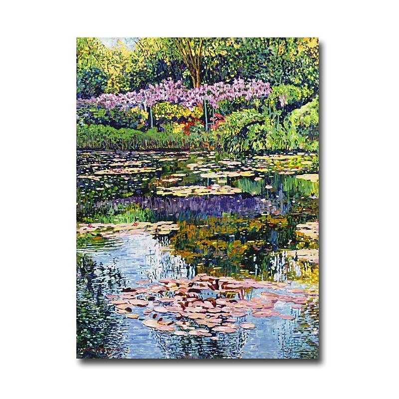 Trademark Fine Art 'Giverny Reflections' 35" x 47" Canvas Art image 1
