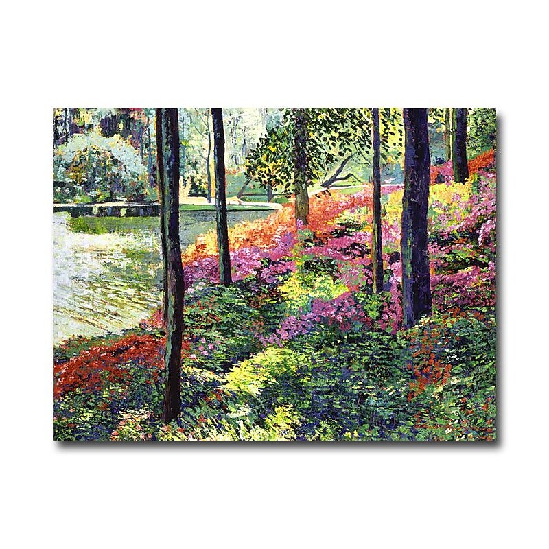 Trademark Fine Art 'Azalea Forest Grove' 18" x 24" Canvas Art image 1
