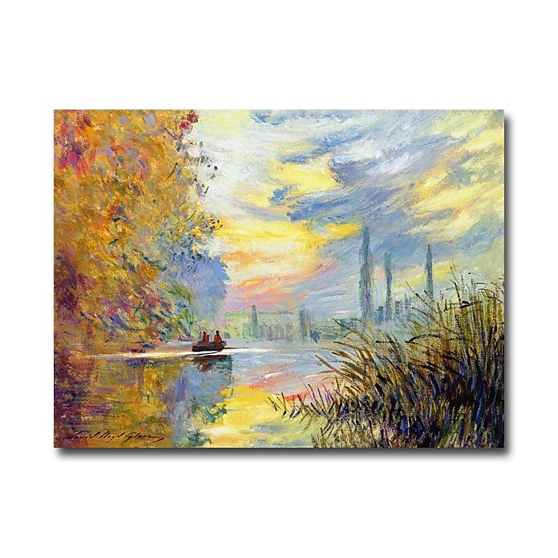 Trademark Fine Art 'Sunset at Argenteuil' 18" x 24" Canvas Art image 1