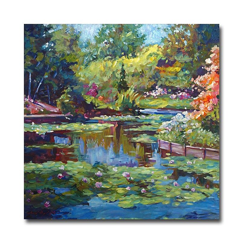 Trademark Fine Art 'Serenity Pond' 24" x 24" Canvas Art image 1