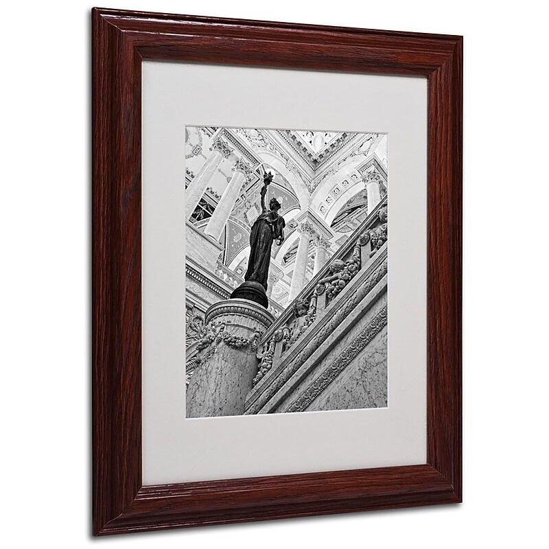 Trademark Fine Art 'Library of Congress' 11" x 14" Wood Frame Art image 1