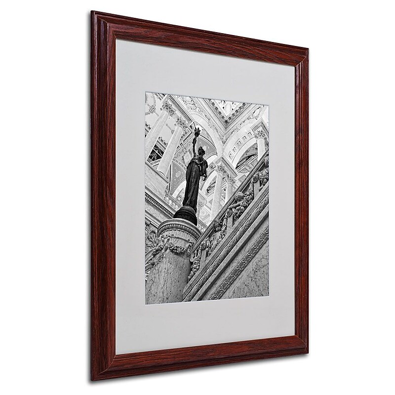 Trademark Fine Art 'Library of Congress' 16" x 20" Wood Frame Art image 1
