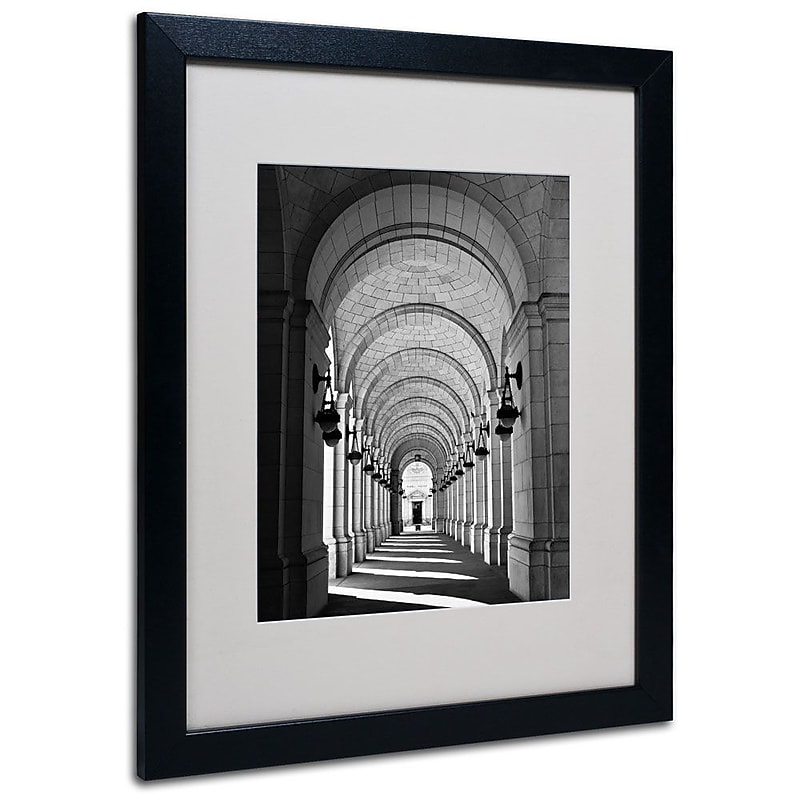 Trademark Fine Art 'Union Station III' 16" x 20" Black Frame Art image 1
