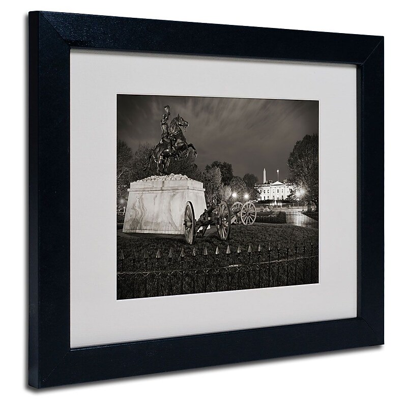 Trademark Fine Art 'Lafayette Square' 11" x 14" Black Frame Art image 1