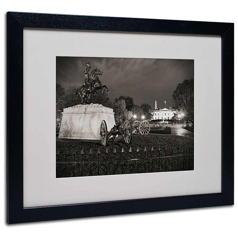 Trademark Fine Art 'Lafayette Square' 16" x 20" Black Frame Art image 1