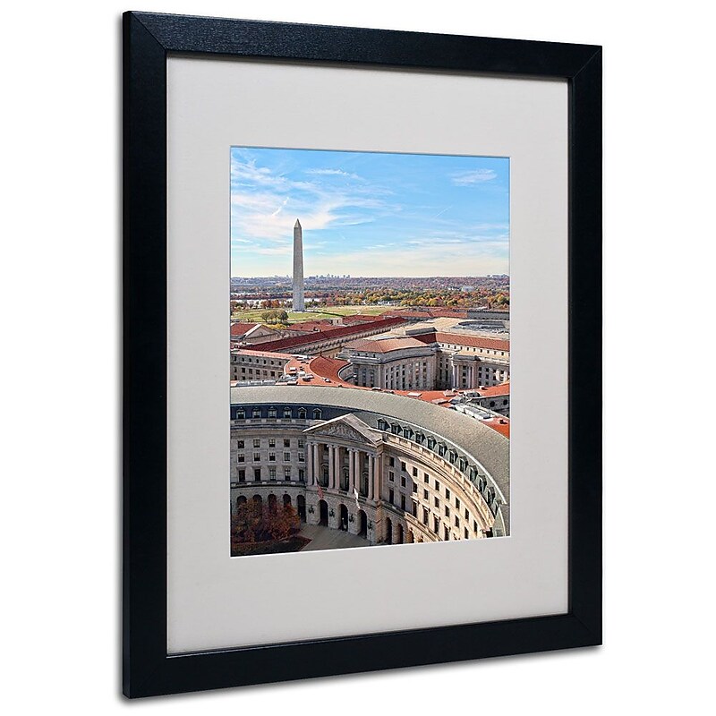 Trademark Fine Art 'Washington DC' 16" x 20" Black Frame Art image 1