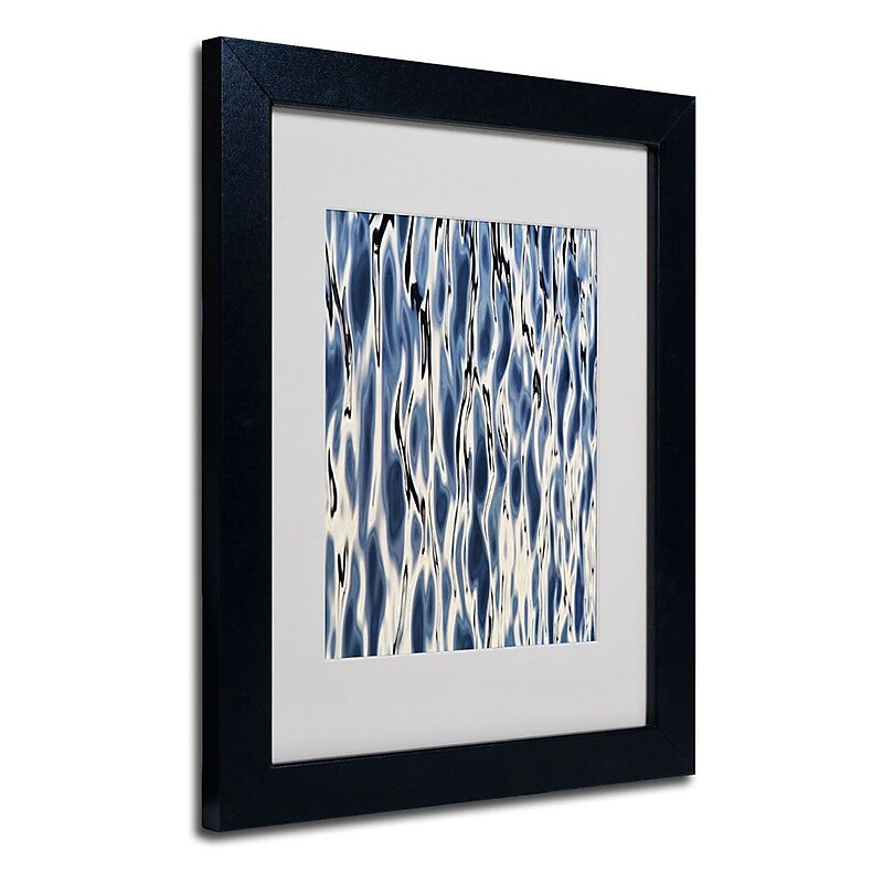 Trademark Fine Art 'Wavelets' 11" x 14" Black Frame Art image 1