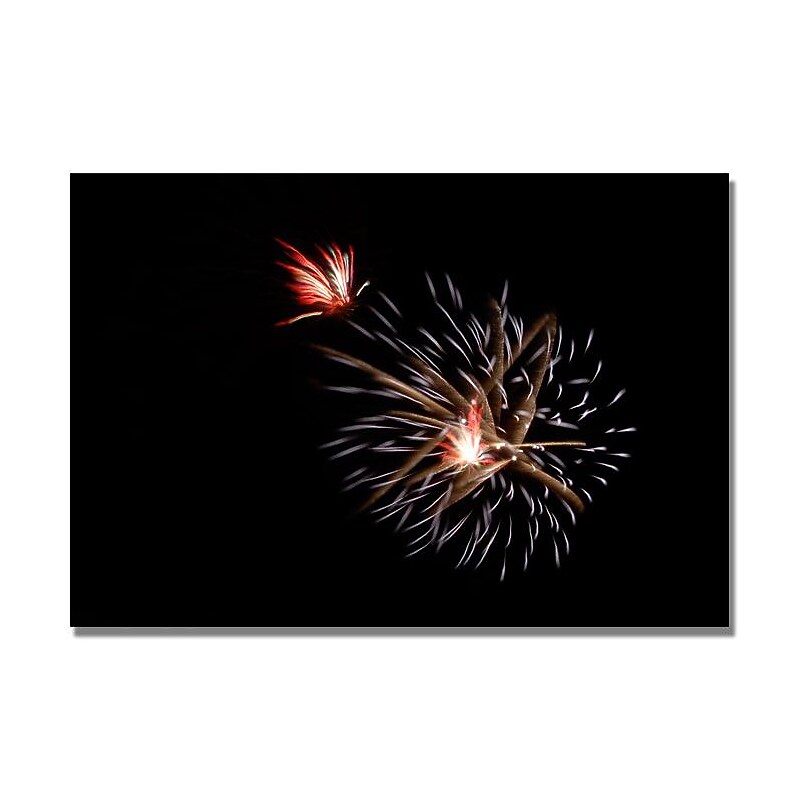 Trademark Fine Art 'Abstract Fireworks 32' 22" x 32" Canvas Art image 1