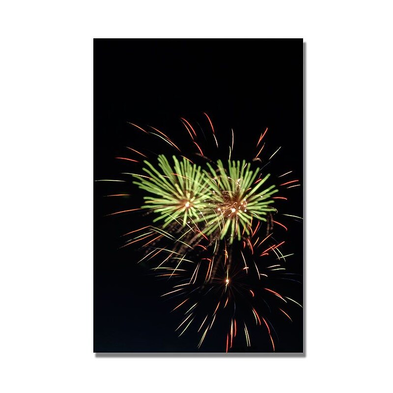 Trademark Fine Art 'Abstract Fireworks 35' 22" x 32" Canvas Art image 1