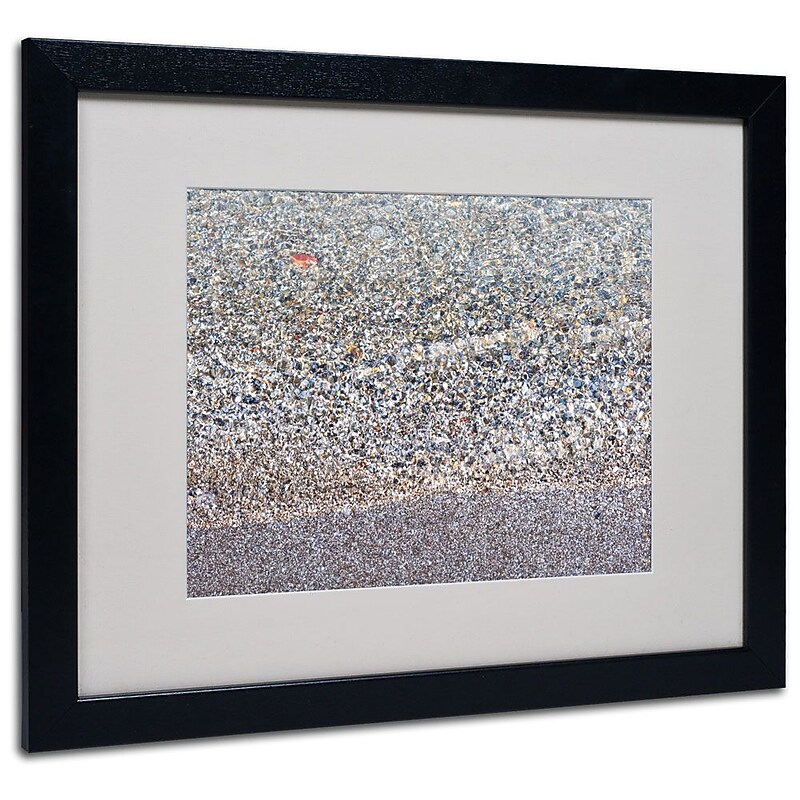 Trademark Fine Art 'Lakeshore Abstract' 16" x 20" Black Frame Art image 1