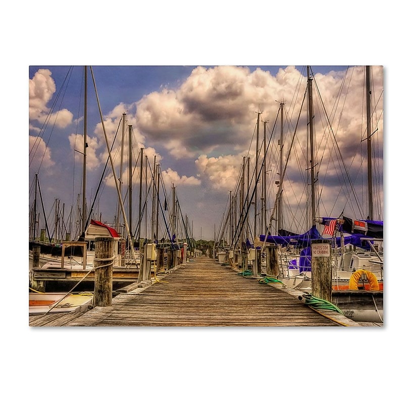 Trademark Fine Art 'Pirates Cove' 30" x 47" Canvas Art image 1