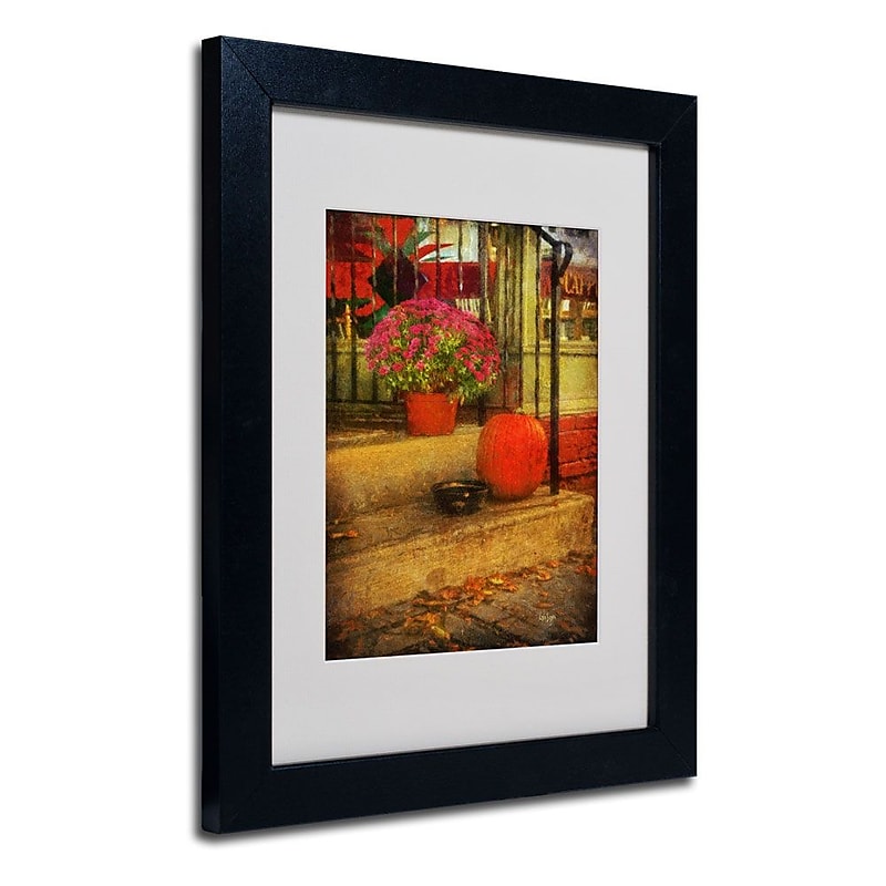 Trademark Fine Art 'Pets Welcome' 11" x 14" Black Frame Art image 1