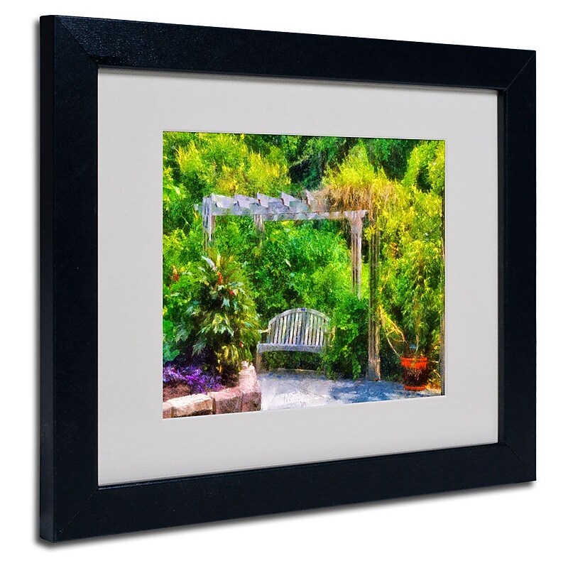Trademark Fine Art 'Restful Retreat' 11" x 14" Black Frame Art image 1