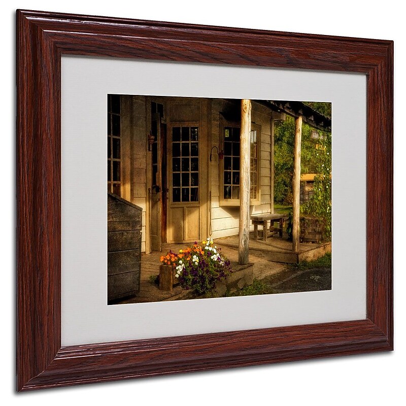 Trademark Fine Art 'The Old General Store' 11" x 14" Wood Frame Art image 1