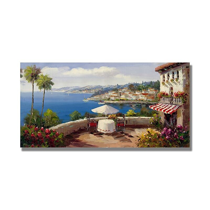 Trademark Fine Art 'Italian Afterernoon' 24" x 47" Canvas Art image 1
