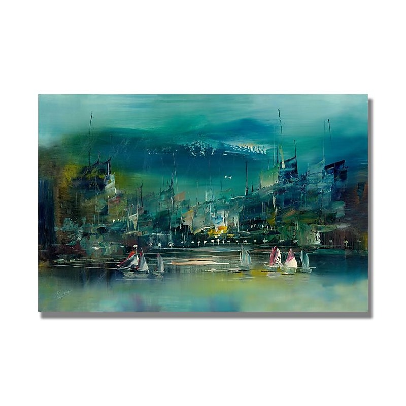 Trademark Fine Art 'City Reflections II' 35" x 47" Canvas Art image 1