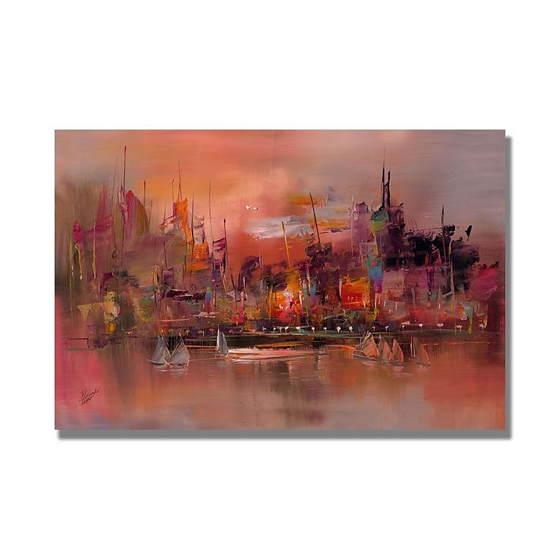Trademark Fine Art 'City Reflections IV' 35" x 47" Canvas Art image 1