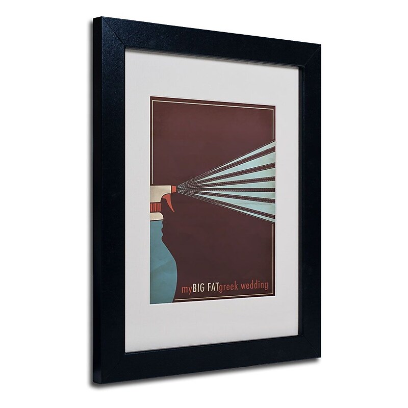 Trademark Fine Art 'My Big Fat Greek Wedding' 11" x 14" Black Frame Art image 1