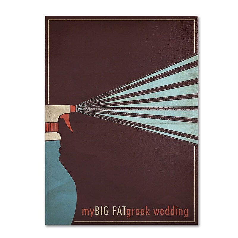 Trademark Fine Art 'My Big Fat Green Wedding' 16" x 24" Canvas Art image 1