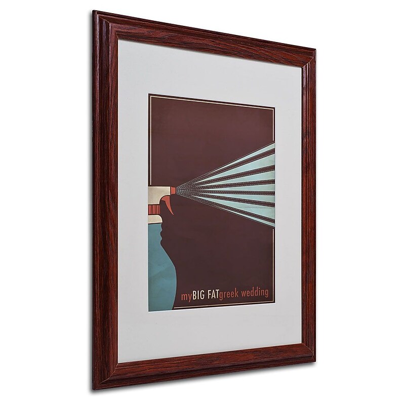 Trademark Fine Art 'My Big Fat Greek Wedding' 16" x 20" Wood Frame Art image 1