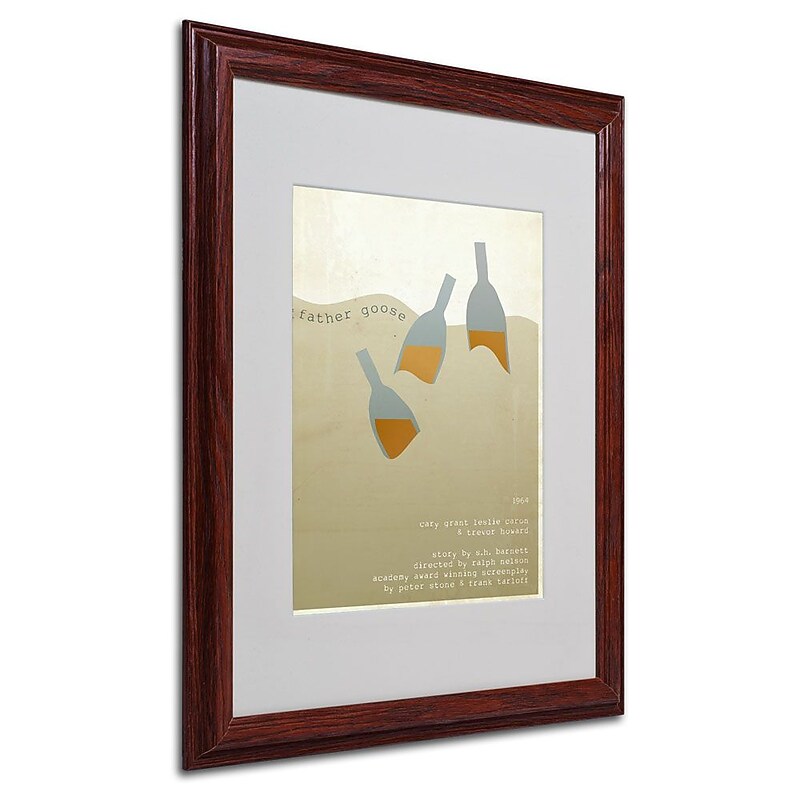 Trademark Fine Art 'Father Goose' 16" x 20" Wood Frame Art image 1