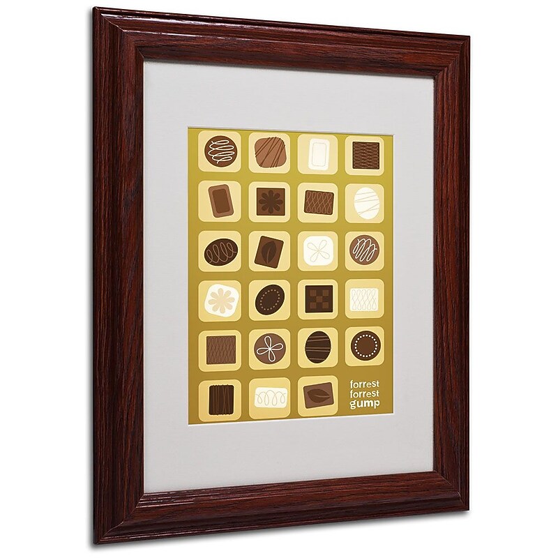 Trademark Fine Art 'Forrest Gump' 11" x 14" Wood Frame Art image 1