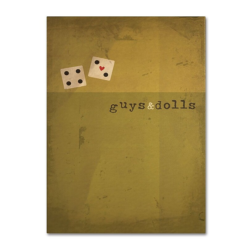 Trademark Fine Art 'Guys and Dolls' 30" x 47" Canvas Art image 1