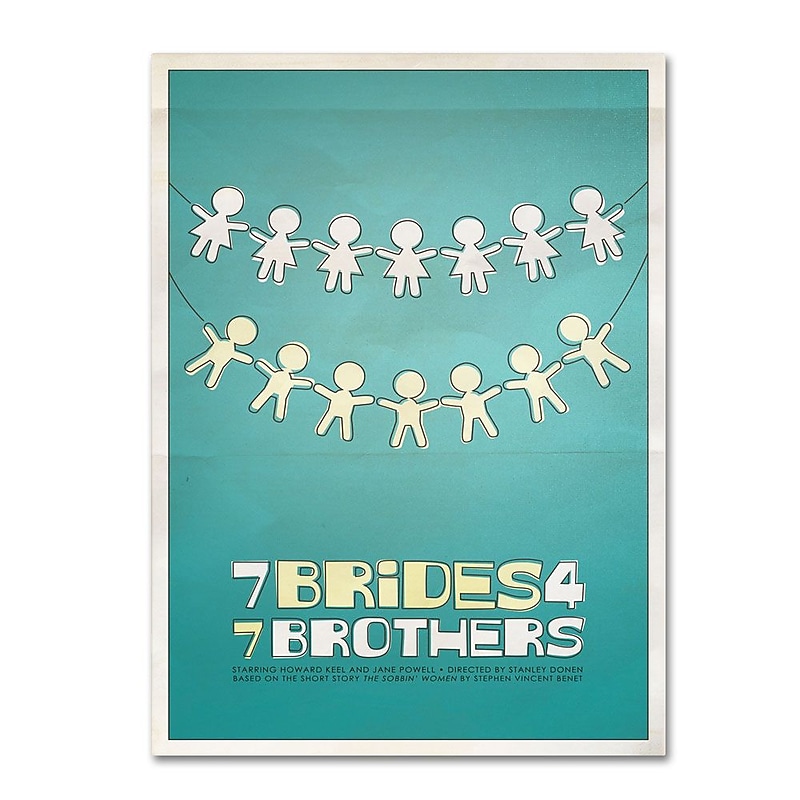 Trademark Fine Art 'Seven Brides for Seven Brothers' 16" x 24" Canvas Art image 1