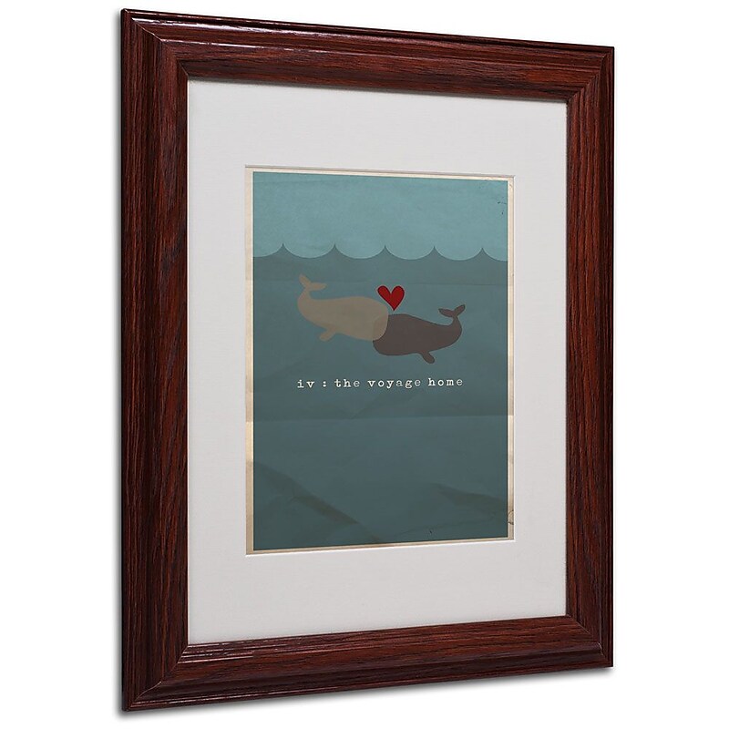 Trademark Fine Art 'The Voyage Home' 11" x 14" Wood Frame Art image 1