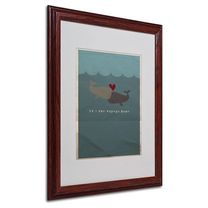 Trademark Fine Art 'The Voyage Home' 16" x 20" Wood Frame Art image 1
