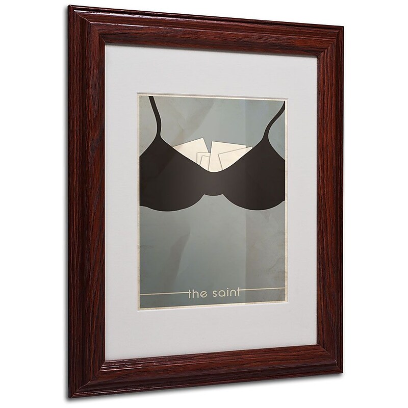 Trademark Fine Art 'The Saint' 11" x 14" Wood Frame Art image 1