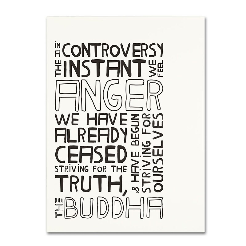 Trademark Fine Art 'Anger in Controversy II' 35" x 47" Canvas Art image 1