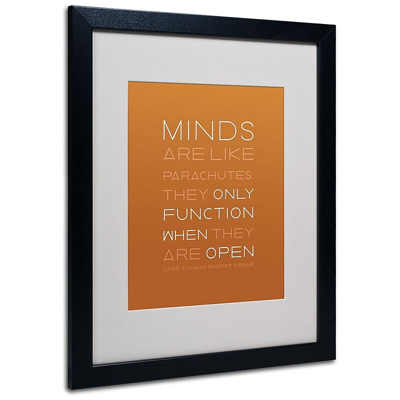 Trademark Fine Art 'An Open Mind II' 16" x 20" Black Frame Art image 1