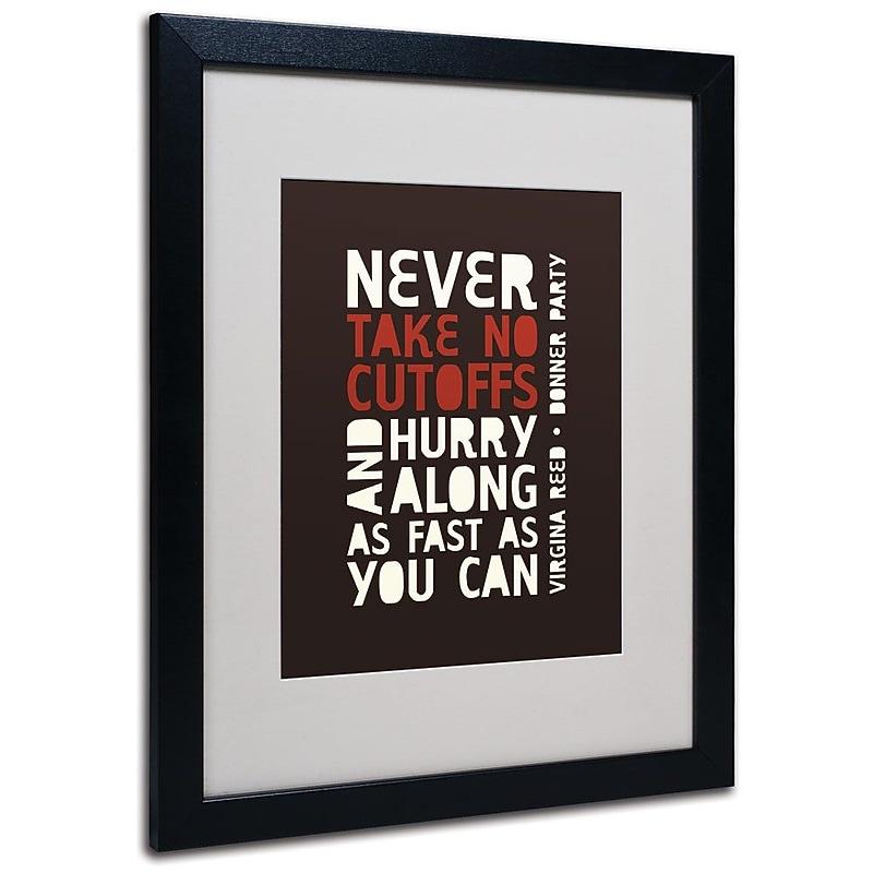 Trademark Fine Art 'Donner Party II' 16" x 20" Black Frame Art image 1