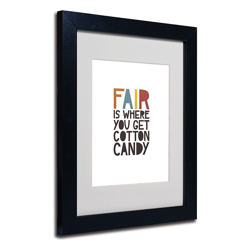 Trademark Fine Art 'Fair IV' 11" x 14" Black Frame Art image 1
